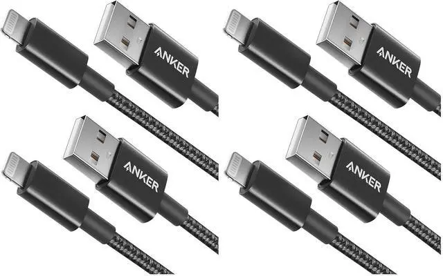 Main image of USB A to Lightning Cable(3.3FT, 2Pack), MFi Certified Nylon USB to Lightning Cord for iPhone 14/13/12/11 Pro/11/XS MAX/XR/8/7/6s Plus Cable(Black) (Pack of 2)