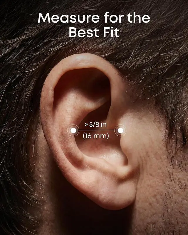 Alt view image 4 of 7 - AeroFit 2 Pro by Anker, Open-Ear and Active Noise Cancellation Modes, Hi-Res Open Ear Headphones for Commute,Office,Fitness, LDAC, 4-Mic AI Clear Calls, 34H, IP55, Wireless Bluetooth Earbuds