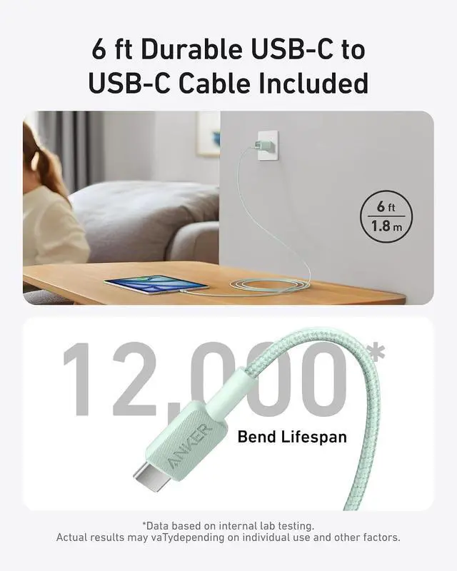Alt view image 6 of 7 - Nano Phone Charger, USB C GaN Charger 30W, PIQ 3.0 Foldable PPS Fast Charger USB C for iPhone 17/16 and More Series, Galaxy, iPad, Compatible with MagSafe