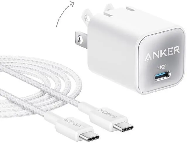 Main image of Nano Phone Charger, USB C GaN Charger 30W, PIQ 3.0 Foldable PPS Fast Charger USB C for iPhone 17/16 and More Series, Galaxy, iPad, Compatible with MagSafe