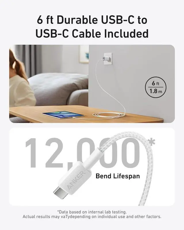 Alt view image 6 of 7 - Nano Phone Charger, USB C GaN Charger 30W, PIQ 3.0 Foldable PPS Fast Charger USB C for iPhone 17/16 and More Series, Galaxy, iPad, Compatible with MagSafe