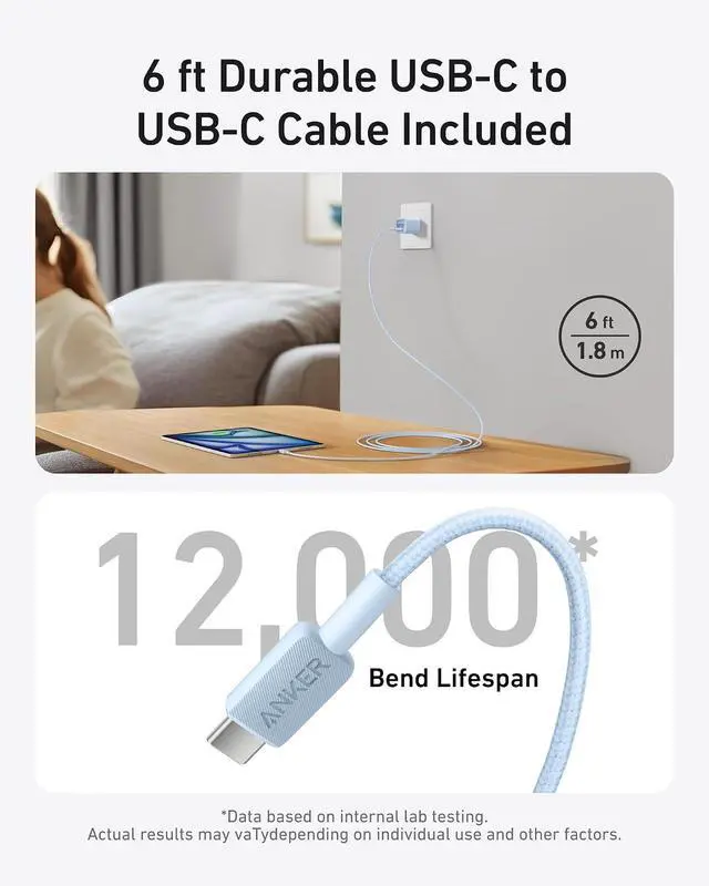Alt view image 6 of 7 - Nano Phone Charger, USB C GaN Charger 30W, PIQ 3.0 Foldable PPS Fast Charger USB C for iPhone 17/16 and More Series, Galaxy, iPad, Compatible with MagSafe