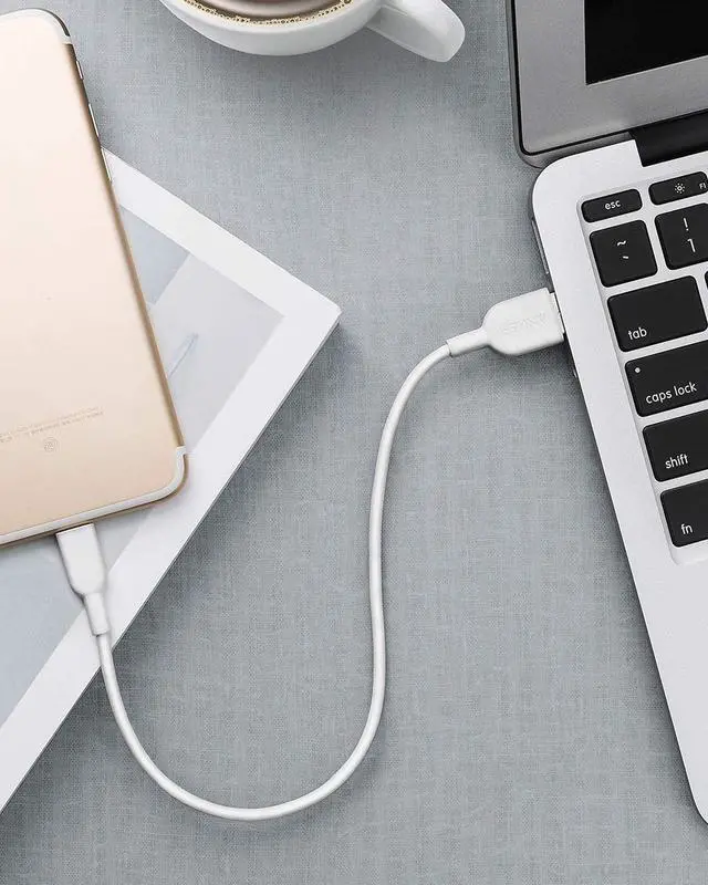 Alt view image 6 of 6 - Anker iPhone Cable, Powerline II Lightning Cable, Probably The World's Most Durable Cable, MFi Certified for iPhone Xs/XS Max/XR/X / 8/8 Plus / 7/7 Plus / 6/6 Plus / 5S (White)