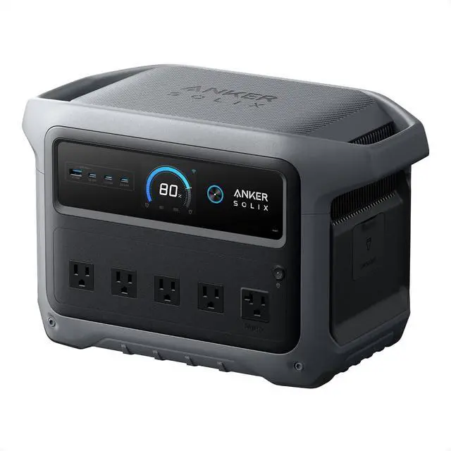 Main image of SOLIX C1000 Gen 2 Portable Power Station, 2,000W (Peak 3,000W) Solar Generator, Full Charge in 49 Min, 1,024Wh LiFePO4 Battery for Home Backup, Power Outages, and Camping (Optional Solar Panel)