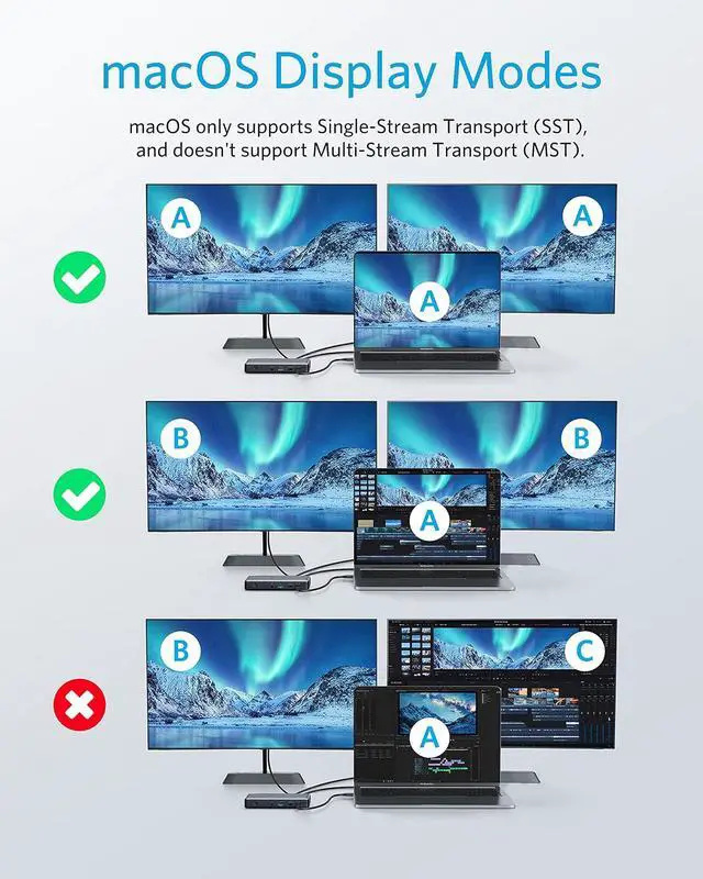 Alt view image 3 of 7 - USB C Docking Station, PowerExpand 9-in-1 USB-C PD Dock, 60W Charging for Laptop, 20W Power Delivery Charging, 4K HDMI and DisplayPort, USB3.0&USB2.0 Data, Gigabit Ethernet, 3.5 mm Audio