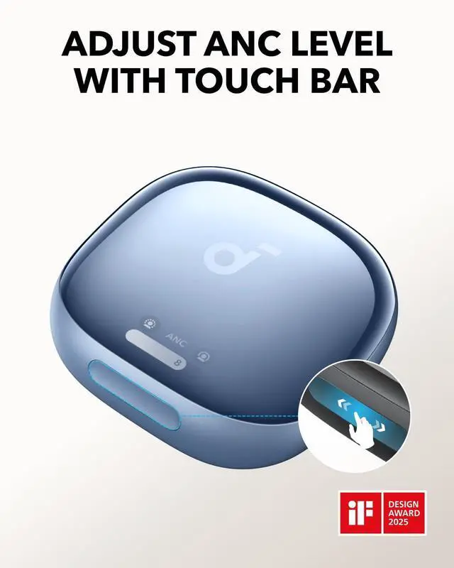 Alt view image 2 of 5 - Soundcore Liberty 4 Pro by Anker, Noise Cancelling Wireless Earbuds, 7-Sensor and Real-Time Adaptive Noise Cancelling, 2× Faster Charging, Studio-Level Hi-Fi Music, Clear Calls with 6 Mics and AI