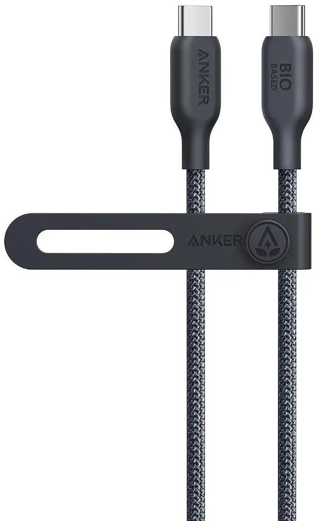 Main image of USB C Cable, 240W Bio-Braided Type C Fast Charge Cord for iPhone 17 Series, MacBook Pro 2020, iPad Pro,and More(USB 2.0, 3FT, Phantom Black)
