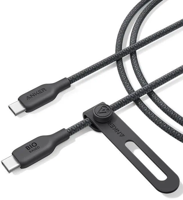 Main image of USB C Cable, 240W Bio-Braided Type C Fast Charge Cord for iPhone 17 Series, MacBook Pro 2020, iPad Pro,and More(USB 2.0, 6FT, Phantom Black)