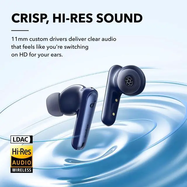 Alt view image 5 of 7 - Soundcore by Anker Liberty 4 NC Wireless Earbuds, 98.5% Noise Reduction, Adaptive Noise Cancelling to Ears and Environment, Hi-Res Sound, 50H Battery, Wireless Charging, Bluetooth 5.3