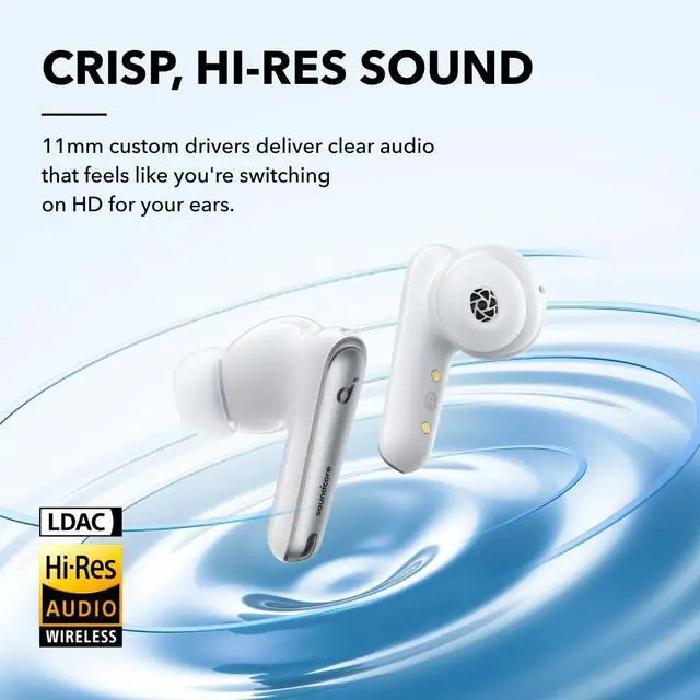 Alt view image 4 of 7 - Soundcore by Anker Liberty 4 NC Noise Cancelling Earbuds, 98.5% Noise Reduction, Adaptive Noise Cancelling to Ears and Environment, Hi-Res Sound, 50H Battery, Wireless Charging, Bluetooth 5.3