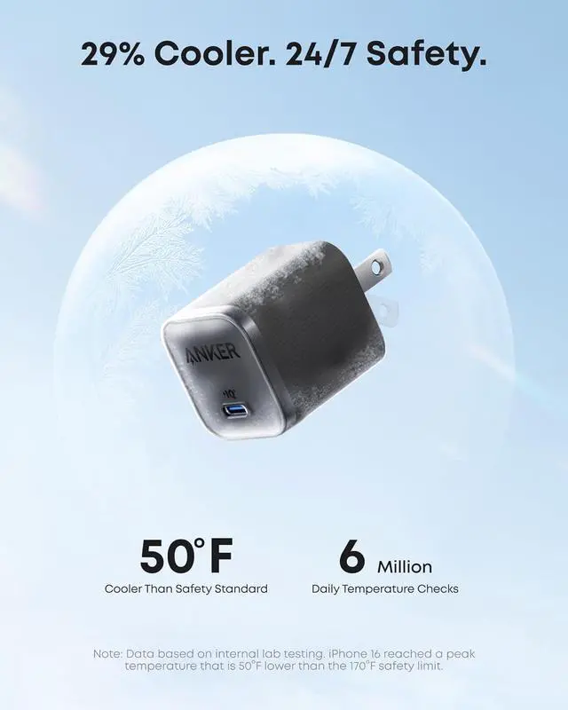 Alt view image 4 of 7 - iPhone Charger Fast Charging, 45W Type C Charger with 6 FT Fast Charging Cable, Compact and Foldable Plug USB C Charger Block for iPhone 17 Series, MacBook, Pixel 9, iPad and More