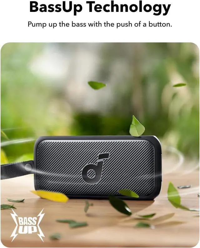 Alt view image 4 of 7 - Motion 300 by Anker, Bluetooth Speaker, Wireless Hi-Res Portable Speaker, IPX7 Waterproof, BassUp, Bluetooth 5.3, 30W Stereo Sound, 13H Playtime for Home, Shower, Outdoor, and Travel