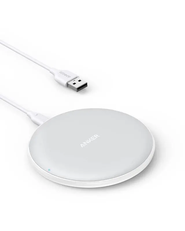 Main image of 313 Wireless Charger (Pad), Qi-Certified 10W Max for 16/16 Pro/16 Pro Max/16/15/14/13, 10W Fast-Charging Galaxy S23/S22, AirPods (No AC Adapter, Not Compatible with MagSafe Magnetic Charging)