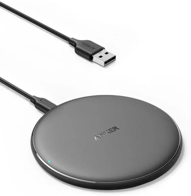 Main image of 313 Wireless Charger (Pad), Qi-Certified, 10W Max Fast Charging for Samsung, Compatible with iPhone 16 Plus/15 Plus/14 Plus/12, AirPods (No AC Adapter, Not MagSafe Magnetic Charging Compatible)