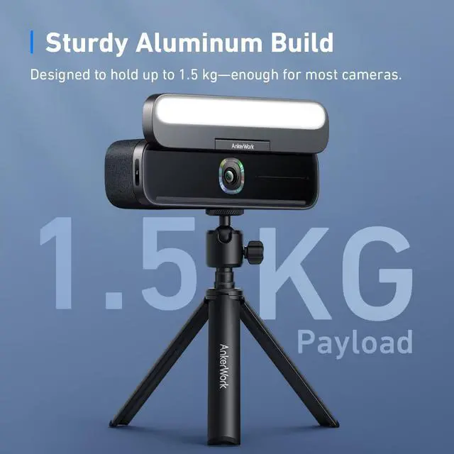 Alt view image 3 of 7 - Mini Tripod By Anker, Stand for Webcam, Small Flexible Tripod