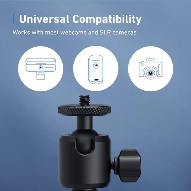 Alt view image 6 of 7 - Mini Tripod By Anker, Stand for Webcam, Small Flexible Tripod