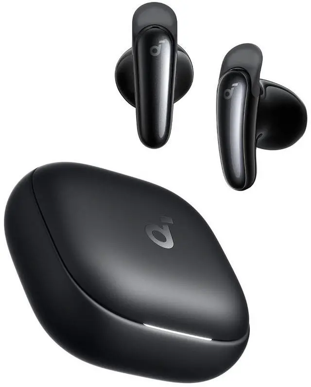 Main image of Soundcore Liberty Buds by Anker Wireless Earbuds with Adaptive ANC | Semi-in-ear design with removable ear fins, fast charging, translation support, and up to 30 hours of playtime.