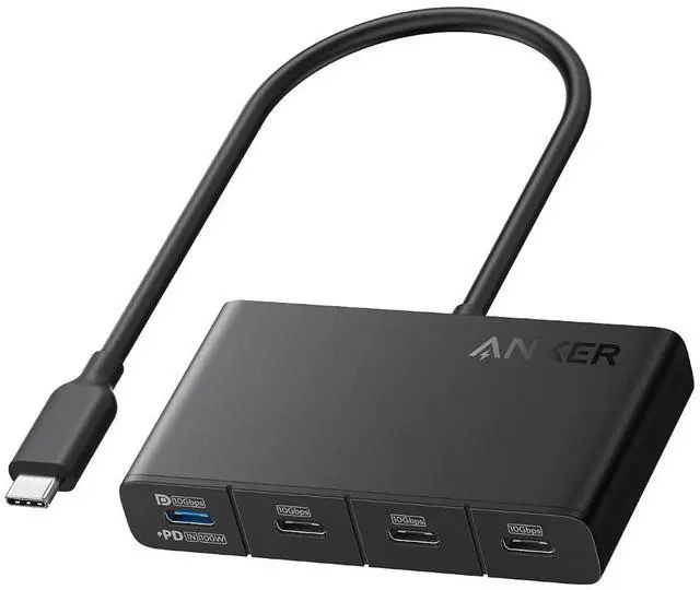 Main image of USB-C Hub, USBC to 4-Port USBC Adapter, Multiport USB C Splitter, USB 3.2 Display Hub with 100W Max PD & Max 10Gbps Fast Data Transfer for MacBook Pro, iPad, Surface Pro, Dell and More