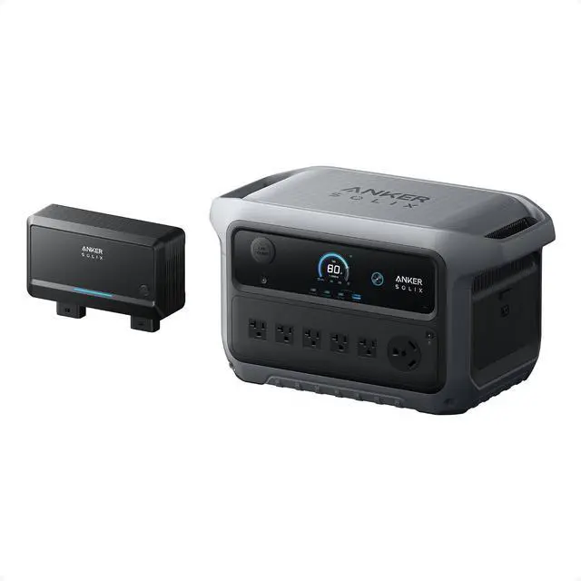 Main image of SOLIX C2000 Gen 2 Portable Power Station with Alternator Charger, 2,400W (Peak 4,000W) Solar Generator, Full Charge in 58 Min, 2048wh LiFePO4 Battery Compatible with 99% of RVs and Gas Vehicles