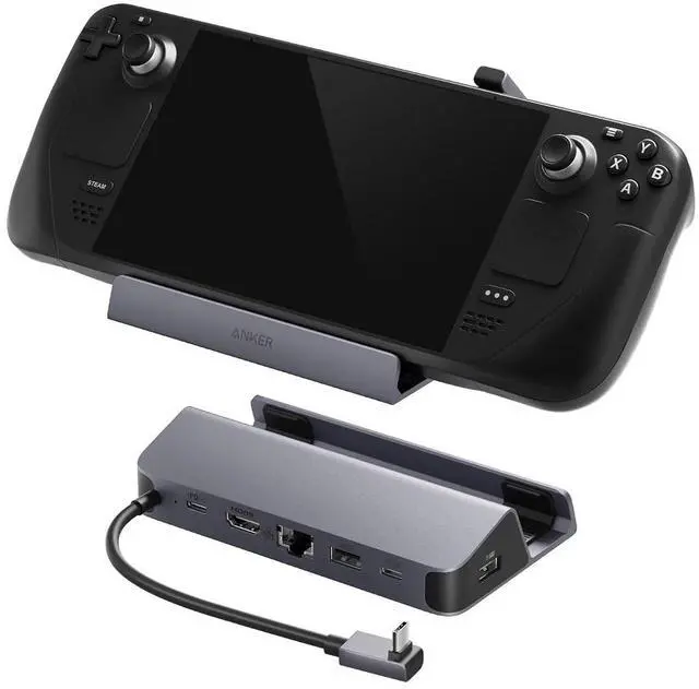 Main image of Steam Deck Dock, Docking Station for Steam Deck (OLED)/ROG Ally/Legion Go, 6-in-1 USB C Hub with HDMI 4K@60Hz, 1Gbps Ethernet, 2 USB-A and 1 USB-C Port, 90W Fast Charging (Not for Rog Ally X)
