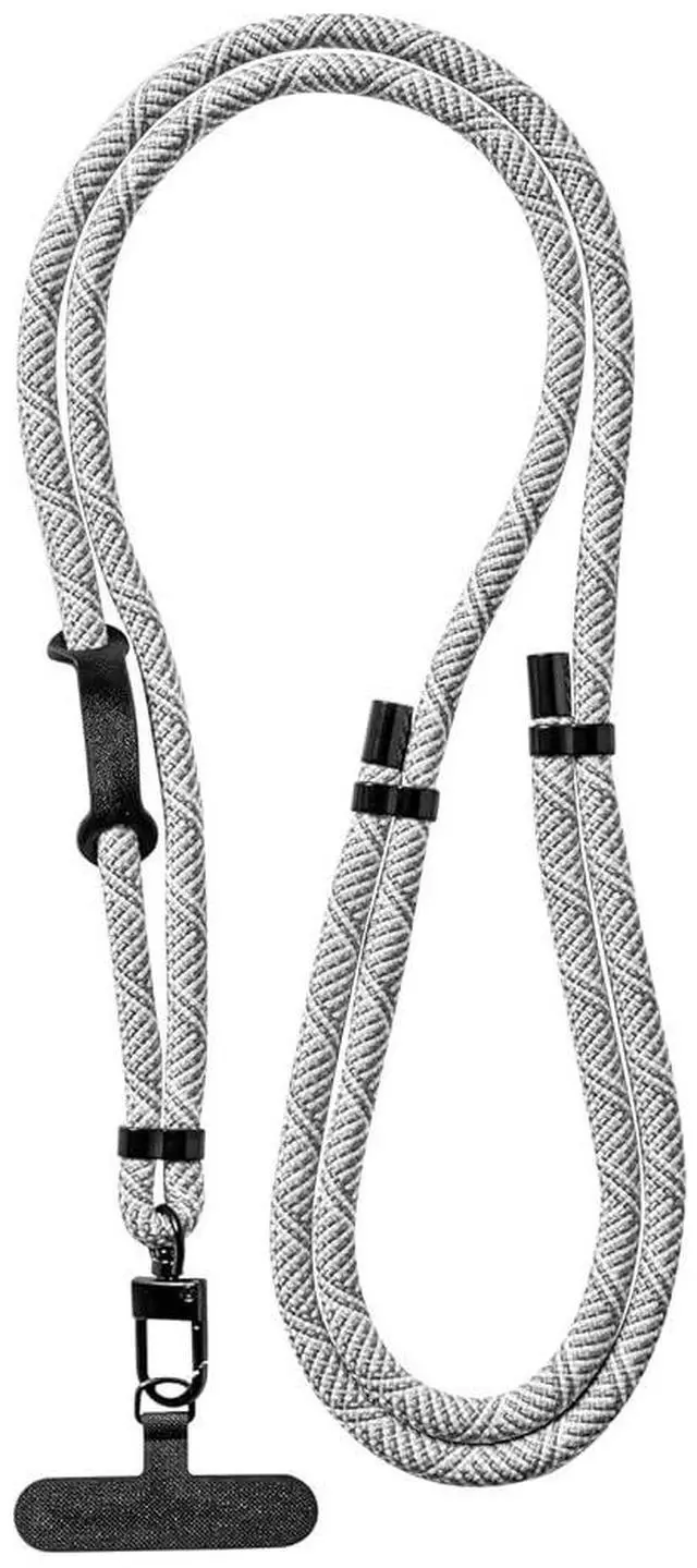 Main image of Phone lanyard for Neck or Shoulder, Adjustable Cell phone Strap Compatible with Car Keys and Keychains, Lanyard for Select 4 Go Speaker (Gray)