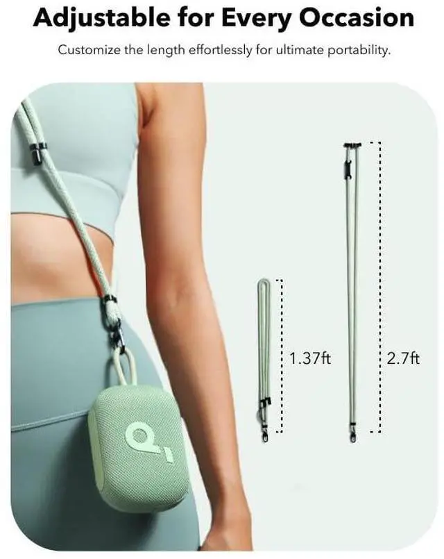 Alt view image 7 of 7 - Phone lanyard for Neck or Shoulder, Adjustable Cell phone Strap Compatible with Car Keys and Keychains, Lanyard for Select 4 Go Speaker (Green)