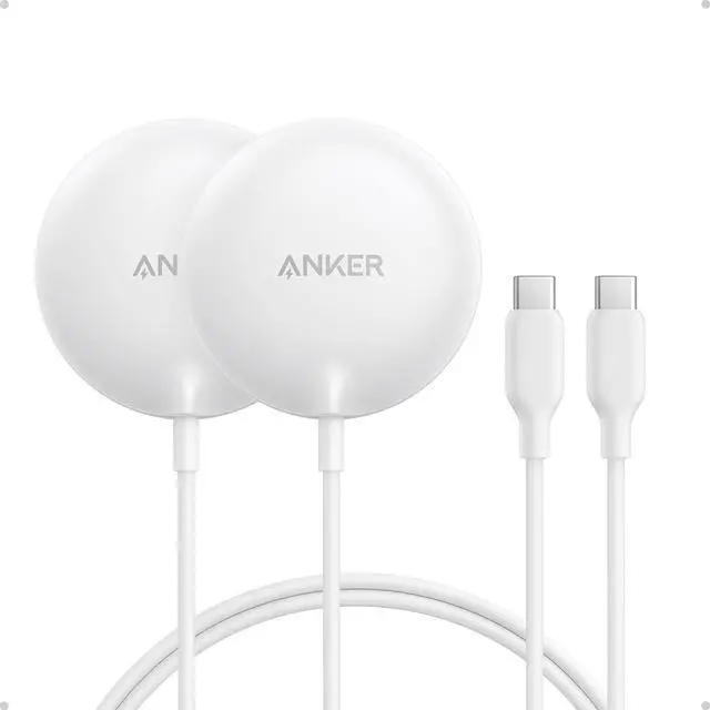 Main image of Zolo Magnetic Wireless Charger, Qi2 Certified 15W MagSafe-Compatible Wireless Charging Pad, for iPhone 17/16/15/14/13 Series, AirPods, and More (2Pack, Not for Pixel, Adapter Not Included)