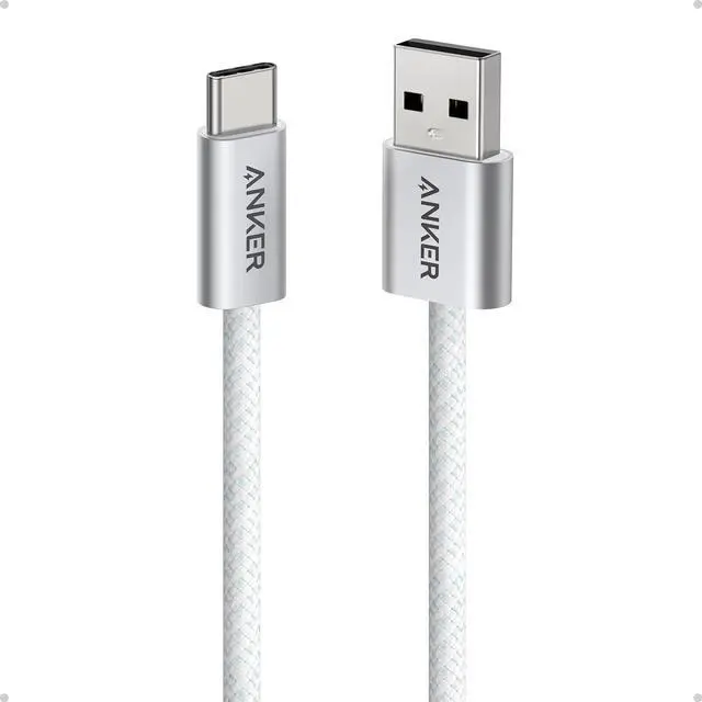 Main image of Zolo USB to USB C Cable, Seamless CarPlay Connection, Durable and Braided Type C Cable, Premium Look with Slim Connector, for iPhone 17/16 Series, iPad Pro, and More (White, 3.3FT)