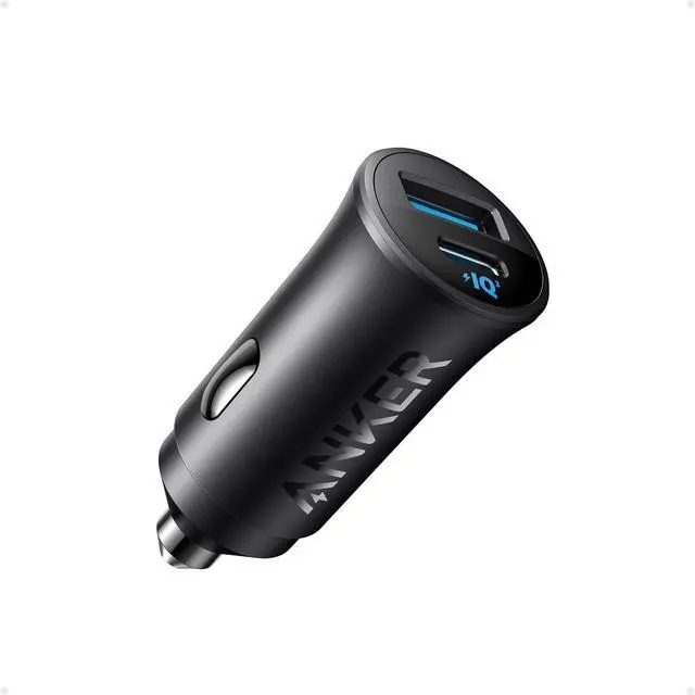 Main image of USB-C Car Charger, 30W 2-Port Type-C Car Adapter, iPhone Car Charger with Power IQ 3.0, for iPhone 17/16/15/14/13 Series, Samsung Galaxy S25/S24/S23/S22/S21 Series, iPad Pro, AirPods, and More