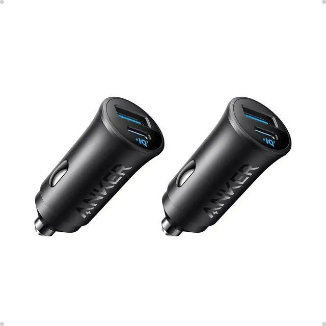 Main image of USB-C Car Charger, 2-Pack 30W 2-Port Type-C Car Adapter, Cigarette Lighter Adapter with Power IQ 3.0, for iPhone 17/16/15/14 Series, Samsung Galaxy S25/S24/S23/S22/S21 Series, iPad Pro, AirPods