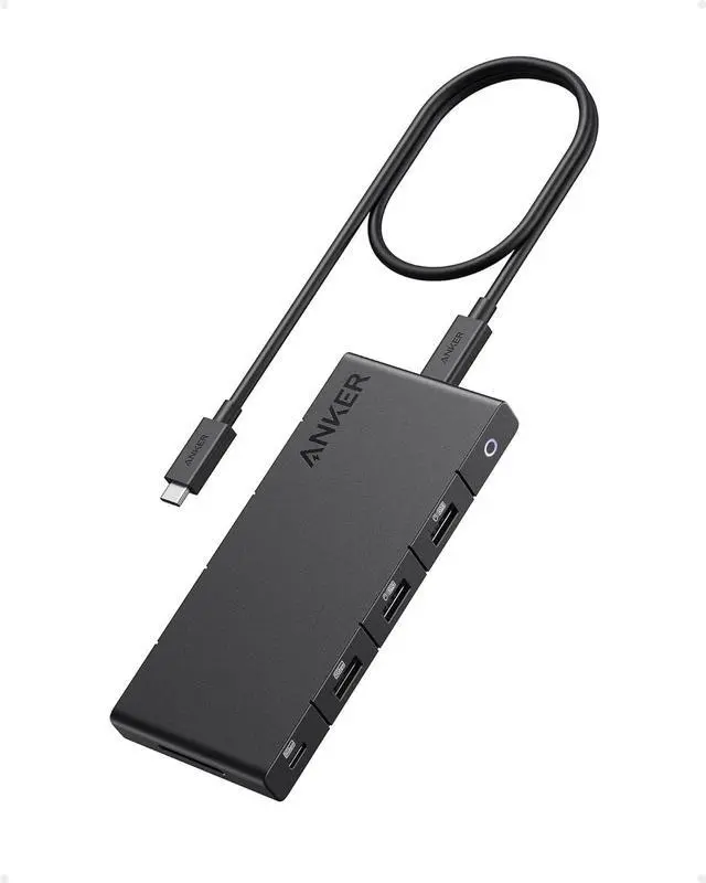 Main image of USB C Hub (10-in-1) Dual Monitor with 4K HDMI Max 100W Power Delivery Dual 4K HDMI Ports 4 USB-A/USB-C Data Ports Ethernet and SD Card Reader for Laptop ThinkPad and More