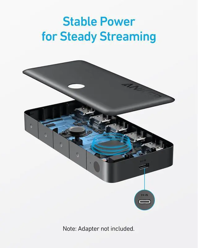 Alt view image 5 of 7 - HDMI Switch, 4K@60Hz HDMI Switcher, 4 in 1 Out with Smooth Finish, Supports HDR/3D/Dolby/DTS, Compatible with Laptops,PC,Xbox,PS5/PS4,Projector(Charger and Remote Control Batteries Not Included)