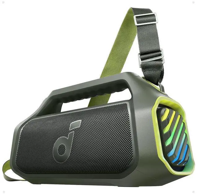 Main image of Boom 2 Plus Portable Speaker By Anker, 140W, 2+2 Channel, BassUp 2.0, 20H Playtime, Fast Charge, IPX7 Waterproof, RGB Lights, Power Bank, Bluetooth 5.3, Outdoor Speakers, Camping, Beach