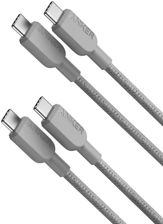 Main image of USB C to USB C Cable,Type C Fast Charging Cord (3FT,2Pack) for iPhone 17/16 Series,iPad Air 4,MacBook Pro 2022 and More (Grey)