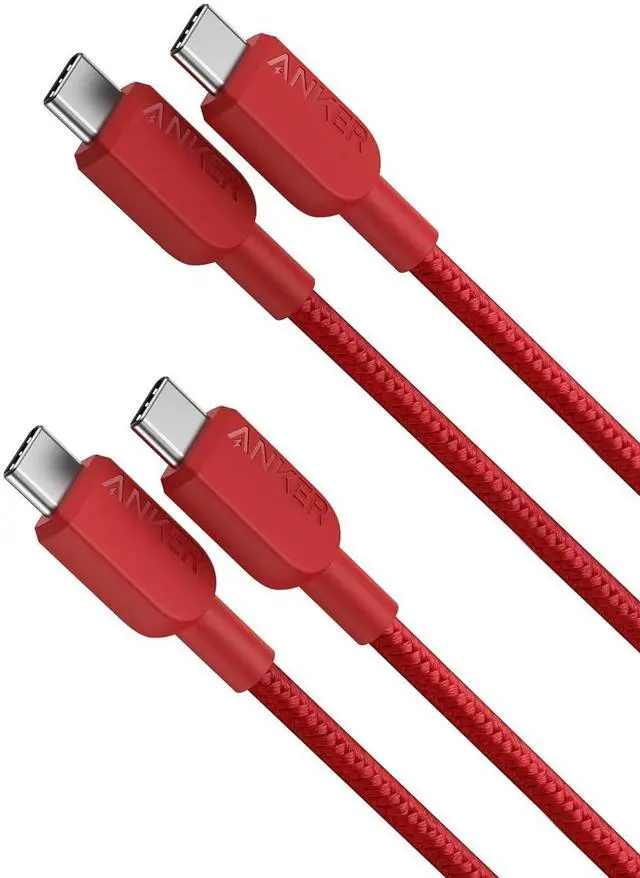 Main image of USB C to USB C Cable,Type-C Fast Charging Cord (3FT,2Pack) for iPhone 17/16 Series,iPad Air 4,MacBook Pro 2022 and More (Red)