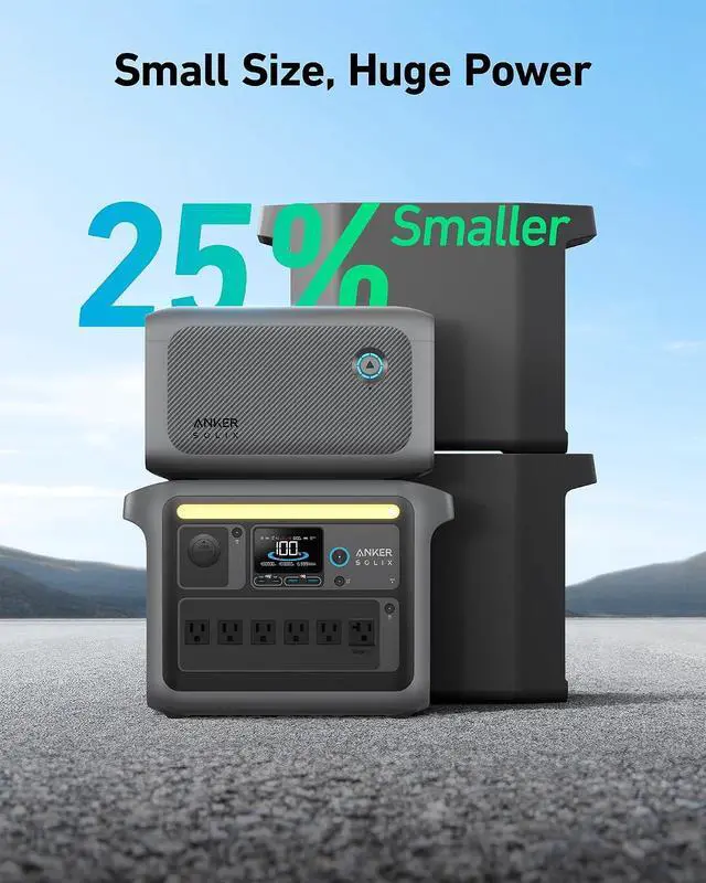 Alt view image 6 of 7 - Anker SOLIX BP1000 Expansion Battery (1056Wh), LiFePO4 Batteries with 10-Year Lifespan, 1056Wh Extra Battery SOLIX C1000