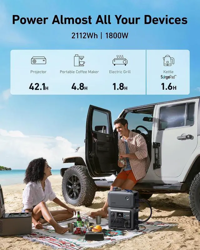Alt view image 5 of 7 - Anker SOLIX BP1000 Expansion Battery (1056Wh), LiFePO4 Batteries with 10-Year Lifespan, 1056Wh Extra Battery SOLIX C1000