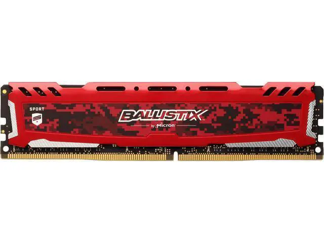 Alt view image 4 of 4 - Ballistix Sport LT 8GB DDR4 2400 (PC4 19200) Desktop Memory Model BLS8G4D240FSE
