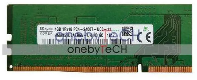 Alt view image 3 of 4 - Hynix 32GB (8x4GB) 1Rx16 PC4-19200 DDR4 2400 PC4-2400T 288 PIN UDIMM Memory CL17