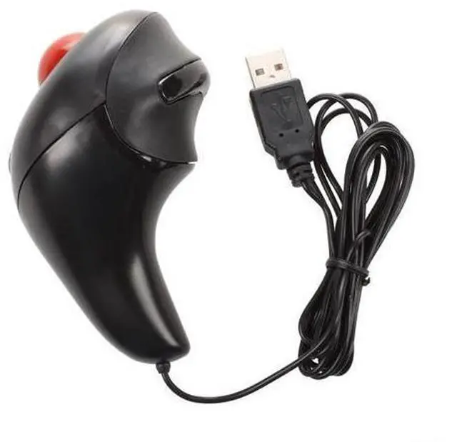 Main image of Thumb-Controlled Handheld Wired Trackball Mice Mouse