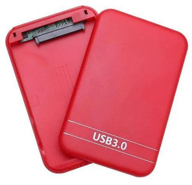 Main image of 2.5 inch SATA to USB 3.0 HDD SSD Case SATA2 SATAII hard drive Enclosure External Hard Disk mobile Box for Windows Mac OS (Red)
