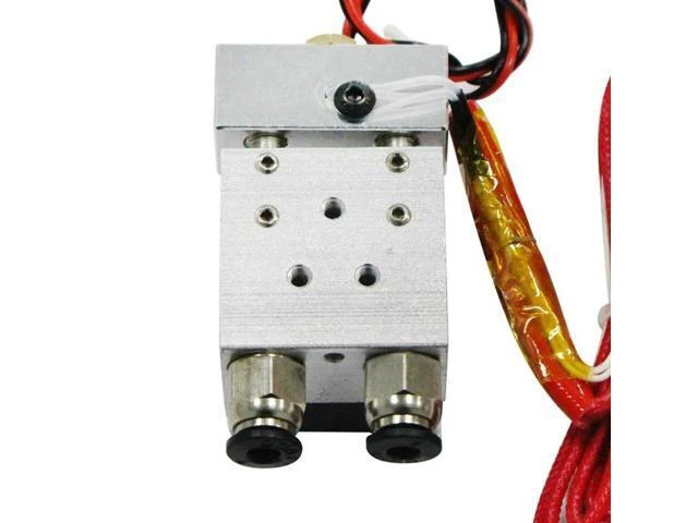 Alt view image 3 of 6 - 2 in 1 Out Extruder 12V/24V 40W for 3D Printer 1.75mm Filament Multi-Extrusion Hotend for MK8 Extruder Accessory(24V)