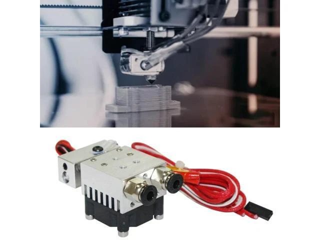 Alt view image 2 of 6 - 2 in 1 Out Extruder 12V/24V 40W for 3D Printer 1.75mm Filament Multi-Extrusion Hotend for MK8 Extruder Accessory(24V)