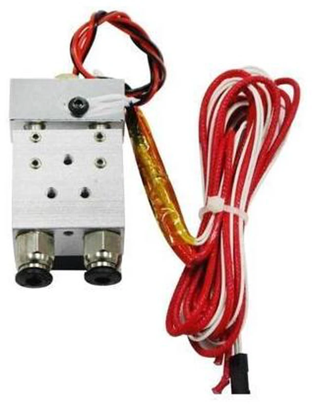 Alt view image 5 of 6 - 2 in 1 Out Extruder 12V/24V 40W for 3D Printer 1.75mm Filament Multi-Extrusion Hotend for MK8 Extruder Accessory(24V)