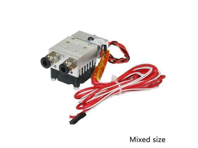 Alt view image 6 of 6 - 2 in 1 Out Extruder 12V/24V 40W for 3D Printer 1.75mm Filament Multi-Extrusion Hotend for MK8 Extruder Accessory(24V)