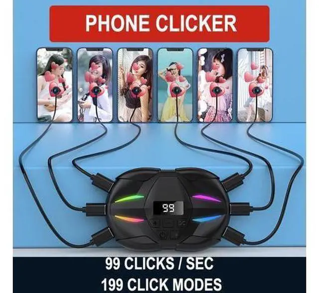 Alt view image 4 of 4 - Smartphone Auto Clicker Device for Auto Clicker For Smart Phone Automatic Screen Tapper Simulated Finger Clicking USB Simulator(ClickerwithClickhead)