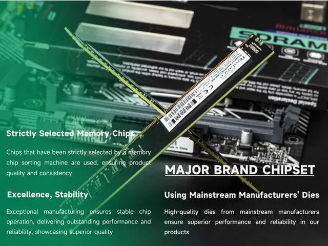 Alt view image 3 of 7 - Rimlance 8GB (1X8GB) 1.2V DDR4 2400MHZ PC4-19200 UDIMM 1RX8
