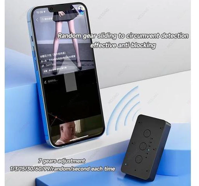 Alt view image 3 of 7 - Auto Slide phone screen Automatic Brush Screen Swipe Sliding Screen Video Reading tools Suitable for all mobile phones(6 IN 1)