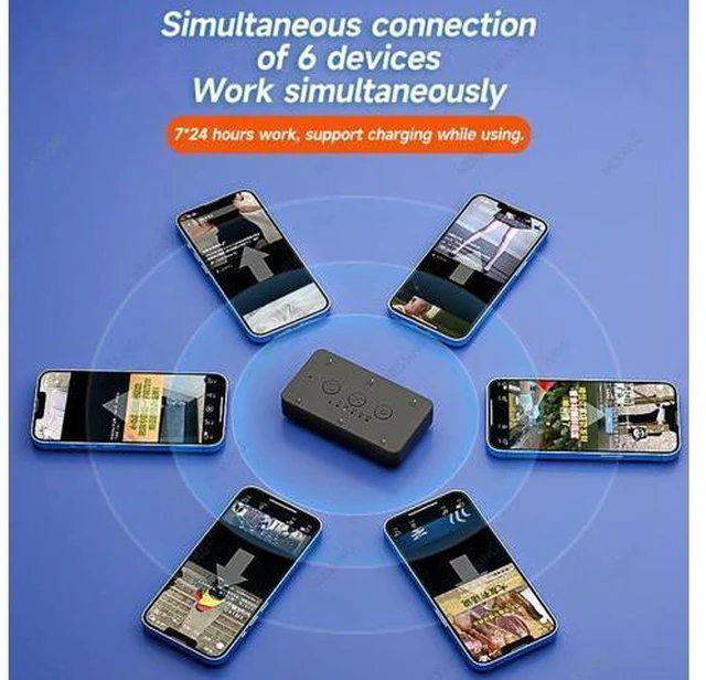 Alt view image 4 of 7 - Auto Slide phone screen Automatic Brush Screen Swipe Sliding Screen Video Reading tools Suitable for all mobile phones(6 IN 1)