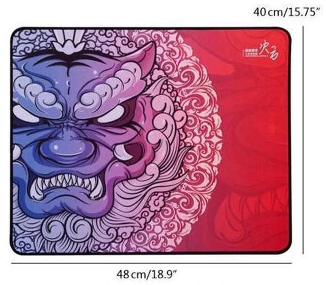 Alt view image 6 of 6 - Esports Tiger Gaming Mouse Pad with Non-Slip Rubber Base Mouse Mat for Students